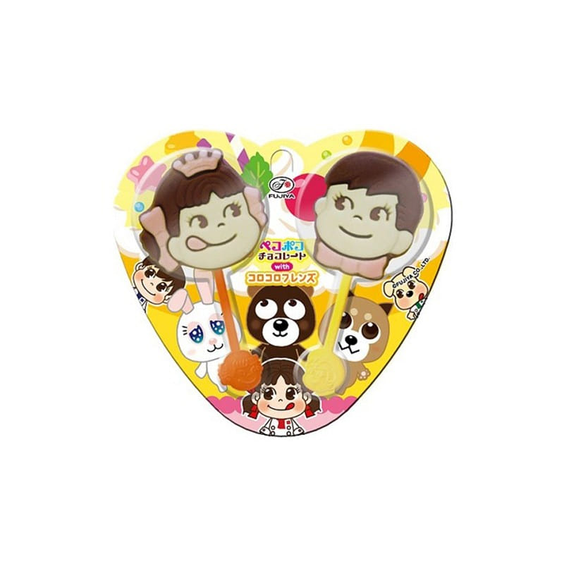 FUJIYA Double Lollipop 12g*2 sticks color random 1 개