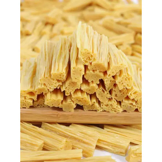 weee_tofuplantbased_Lanhua Yuba dry goods, handmade first layer of tofu skin, pure specialty cold salad hot pot ingredients, 500g*1 bag 500 g