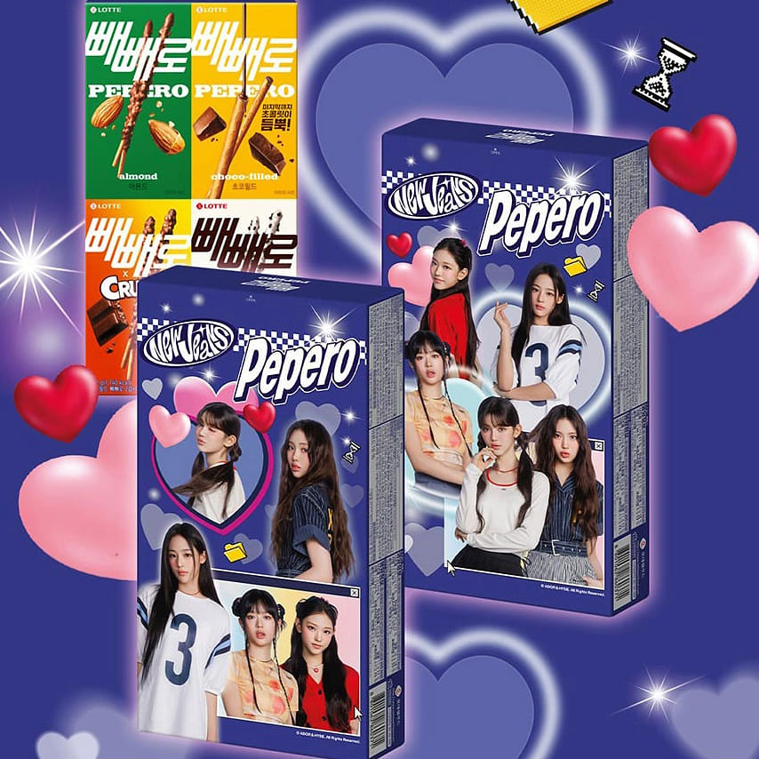 [Mixed] New Jeans x Pepero - Limited Edition Korean Snack Collection 332 그램