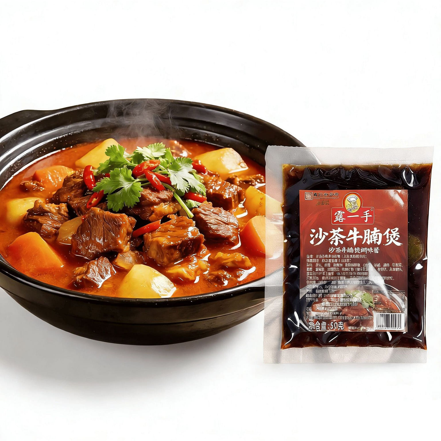 Show Off Skills Sand Tea Beef Brisket Pot Sauce 50 g*2 pack