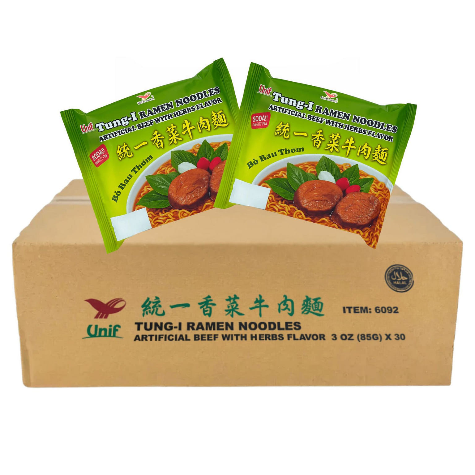 [UNIF] Ramen Beef & Herb Flavor Noodles - 30Pack x 3 oz