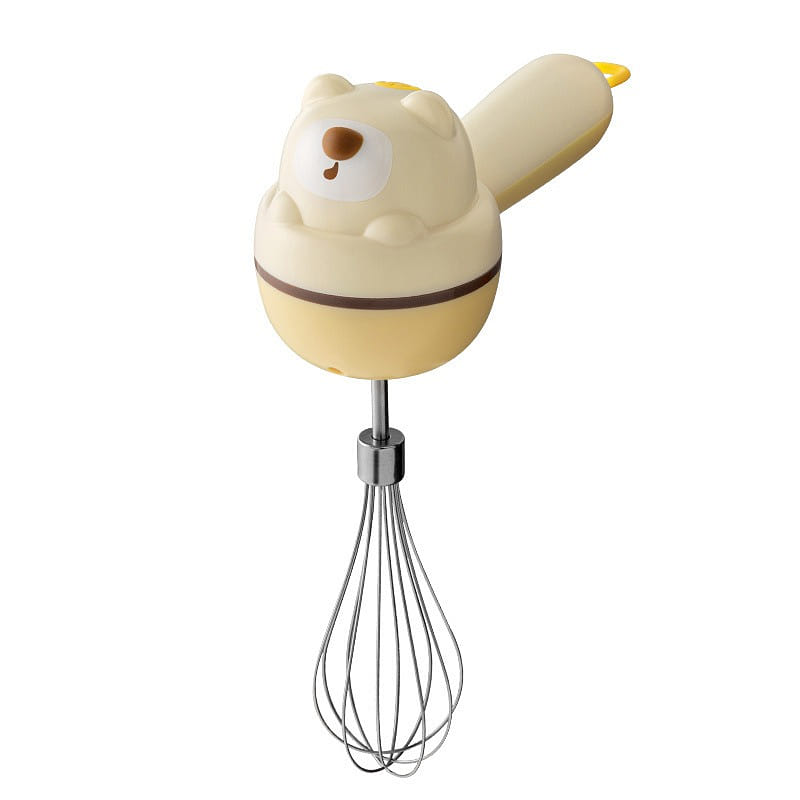 Whisk Handheld Whisk Household Whisk Motorized Small Stirring Yellow 1 개