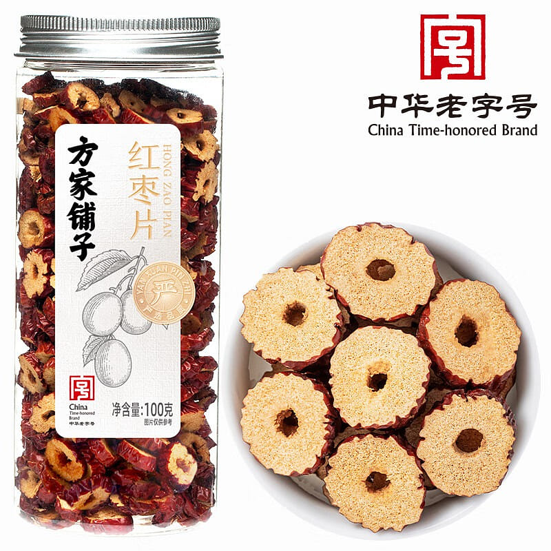 Fangjia shop centuries-old seedless red date slices leave-in instant jujube frag 1 개