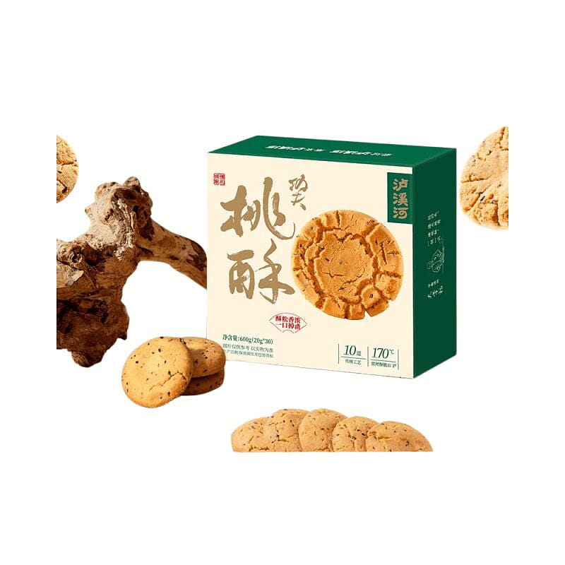 Luxi River Black Sesame Peach Crisp 600g*1Box 32.8 g