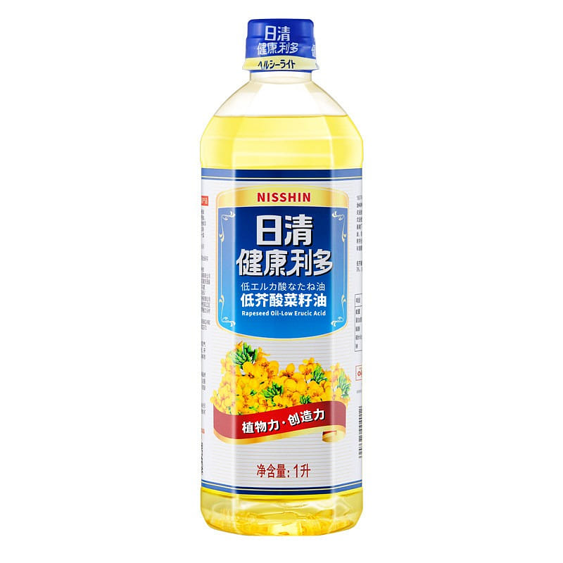 Nissin rapeseed oil for household cooking. 1000 ml