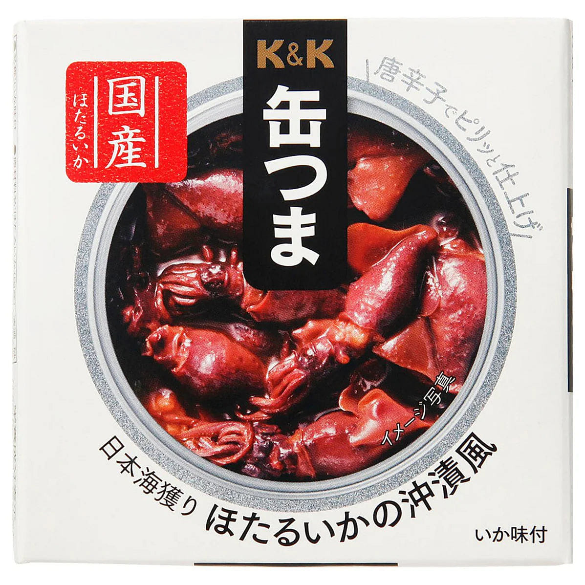 Japanese Canned Food Firefly Squid KANTSUMA Sauce Instant Preserved Snack 70g 1 can 1 개