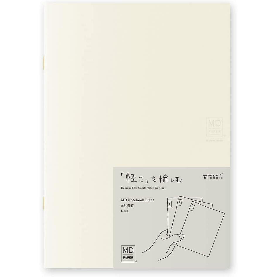 Midori A5 Lined 48px3 Notebook 1 개입