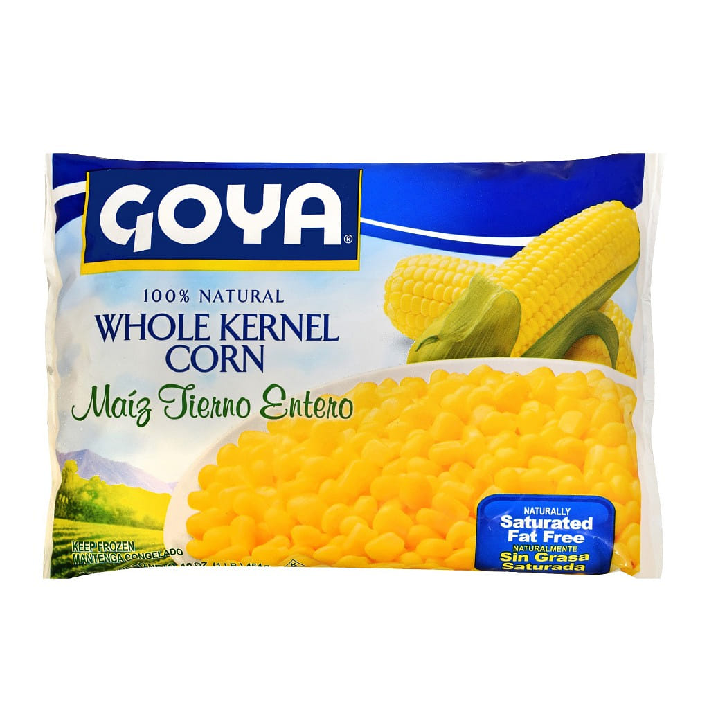 Goya 100% Natural Whole Kernel Corn, Frozen 16 oz