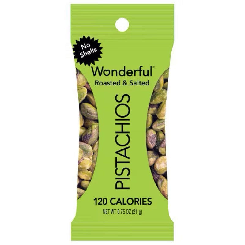 Wonderful Pistachios No Shells Roasted Salted 21g 1 each