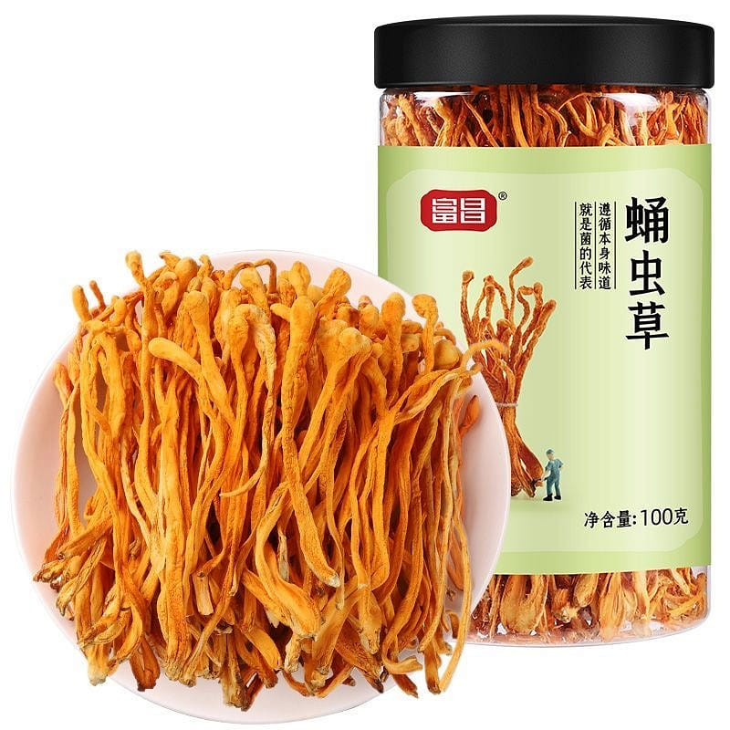 【富昌】蛹蟲草 乾貨菌菇煲湯材料 煲湯涼拌 100 克