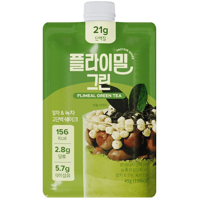 플라이밀 맛차 단백질쉐이크 45 그램