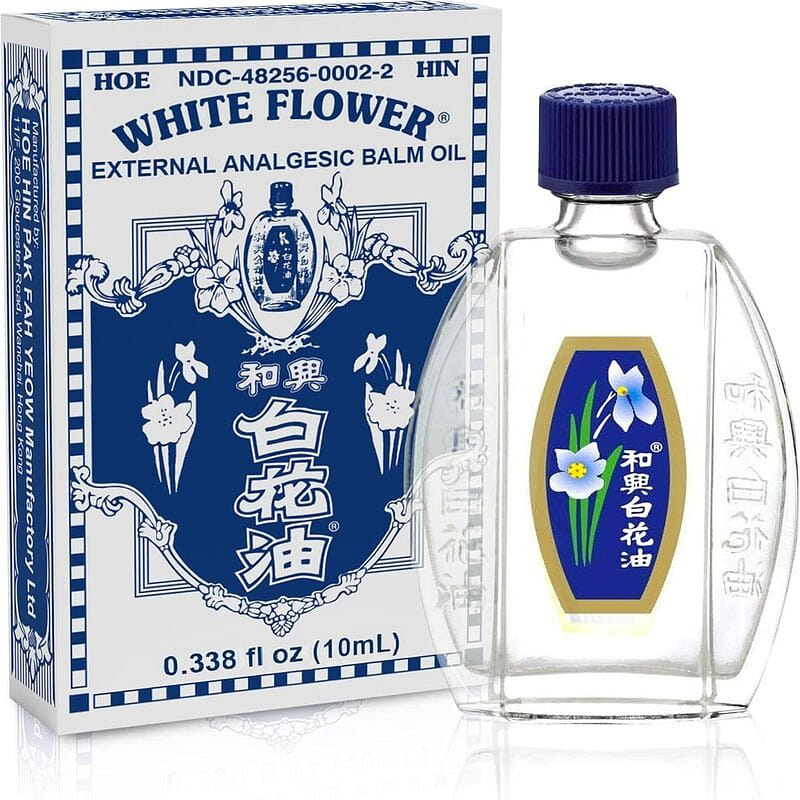 White Flower Analgesic Balm Oil (10ml) - 1 Bottle 0.34 액량 온스