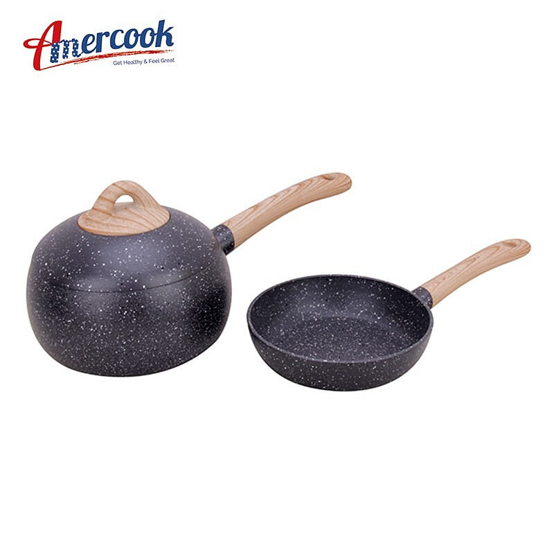 Amercook Small Non Stick Wok 16CM 2 개입