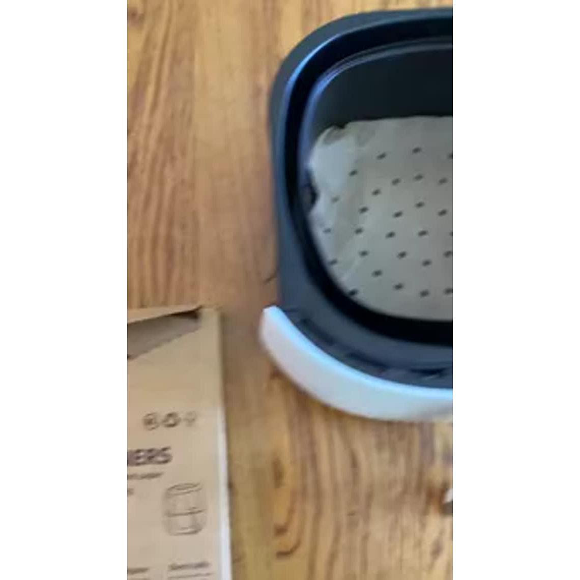 Get Heavy Duty Perforated Parchment Paper for Air Fryer 120Pcs, 6.5