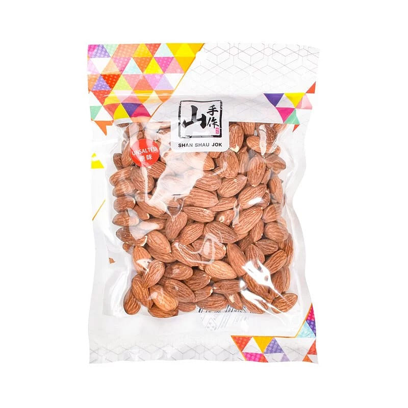 Shan Shau Jok Roasted Unsalted USA ALmond 250 กรัม