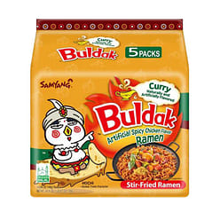 Samyang Buldak Curry Flavor Stir-Fried Ramen (5-Pack) - Curry 1 each