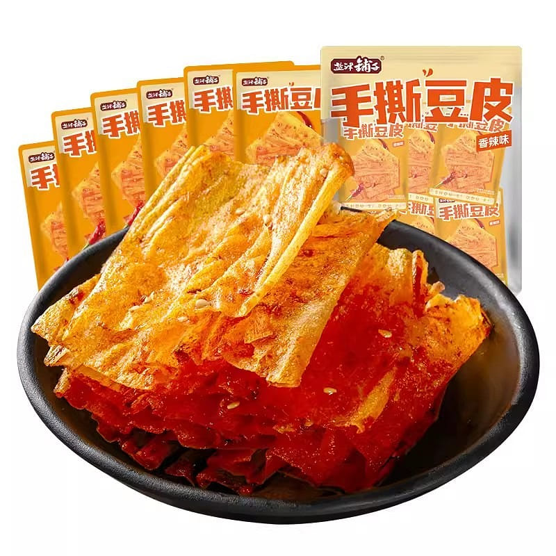 Yanjin shop  Net red hand tear bean skin when spicy slices 20 packages 1 箱