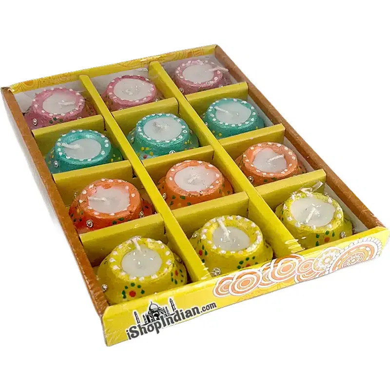 Small Matki Diya Gift Pack with Wax - 12 Pack (MTK-5) 12 개