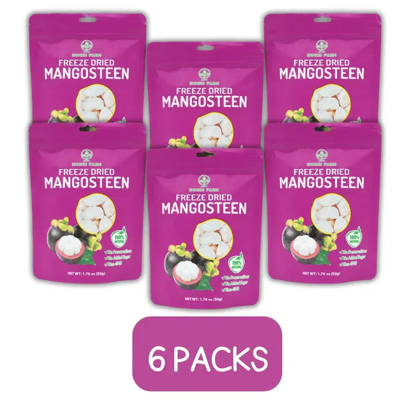 (Pack of 6) NOKKI FARM Freeze Dried Mangosteen 50g 300 กรัม