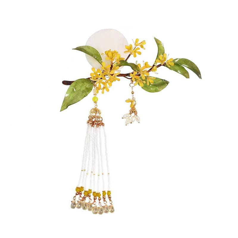 Osmanthus Flowers Hair Clasp New Chinese Hair Clasp-Soft Pole 1 ส่วน
