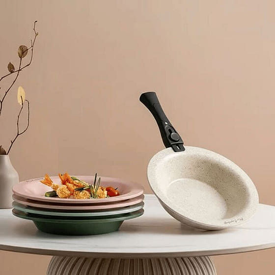 weee_grocery_[Eisenberg] Flying Pan Round Wit Ivory (Low Type) 1 pack