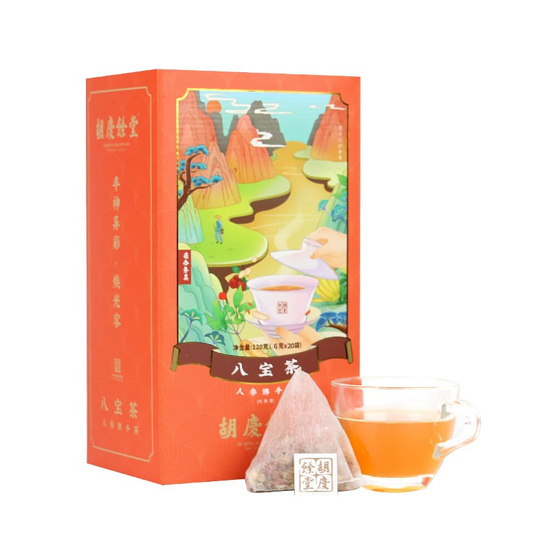 Hu Qing Yu Tang Eight Treasures Tea wolfberry ginseng tea refreshing 6g*20 120 กรัม