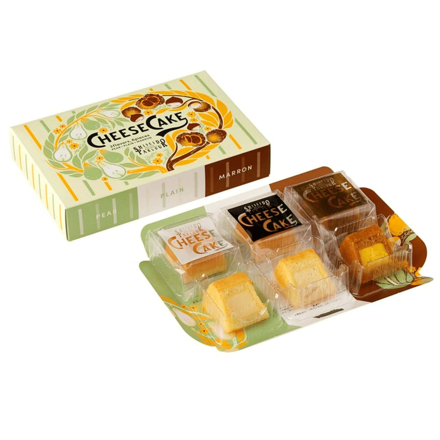 SHISEIDO Parlour Cheese Cake Assorted 6pc 1 box