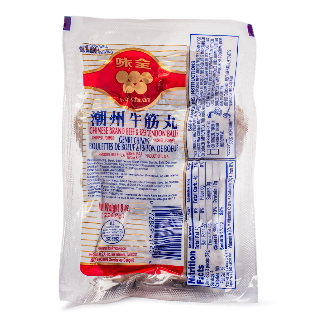 Bò Viên Wei-Chuan, Đông Lạnh 8 oz