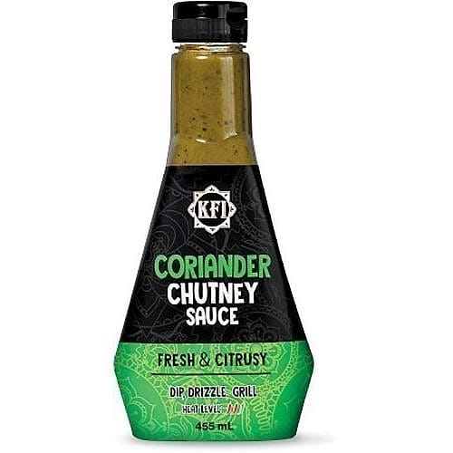 KFI Coriander Chutney Sauce, 15.4 fl oz bottle 15.4 ออนซ์