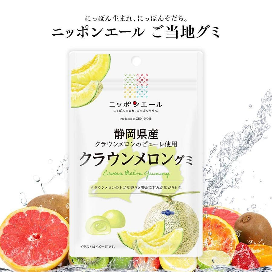 ZEN-NOH Crown Melon From Shizuoka-Ken Gummy 40g 40 그램