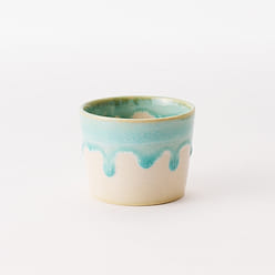 AKOMEYA TOKYO Green glaze soba cup 1 each