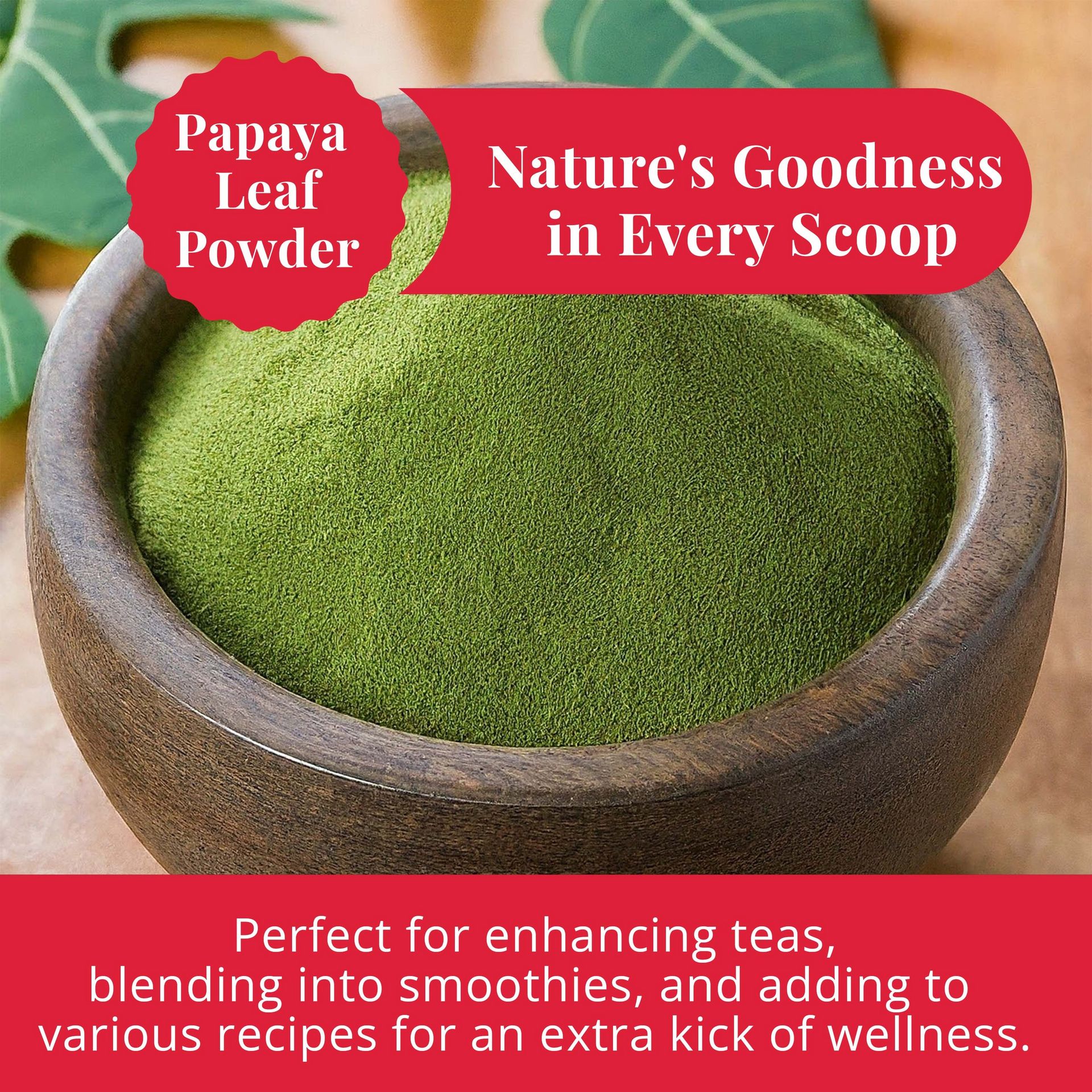 アクシットパパイヤ葉パウダー、乾燥パパイヤ葉由来、2.6オンス - Weee!