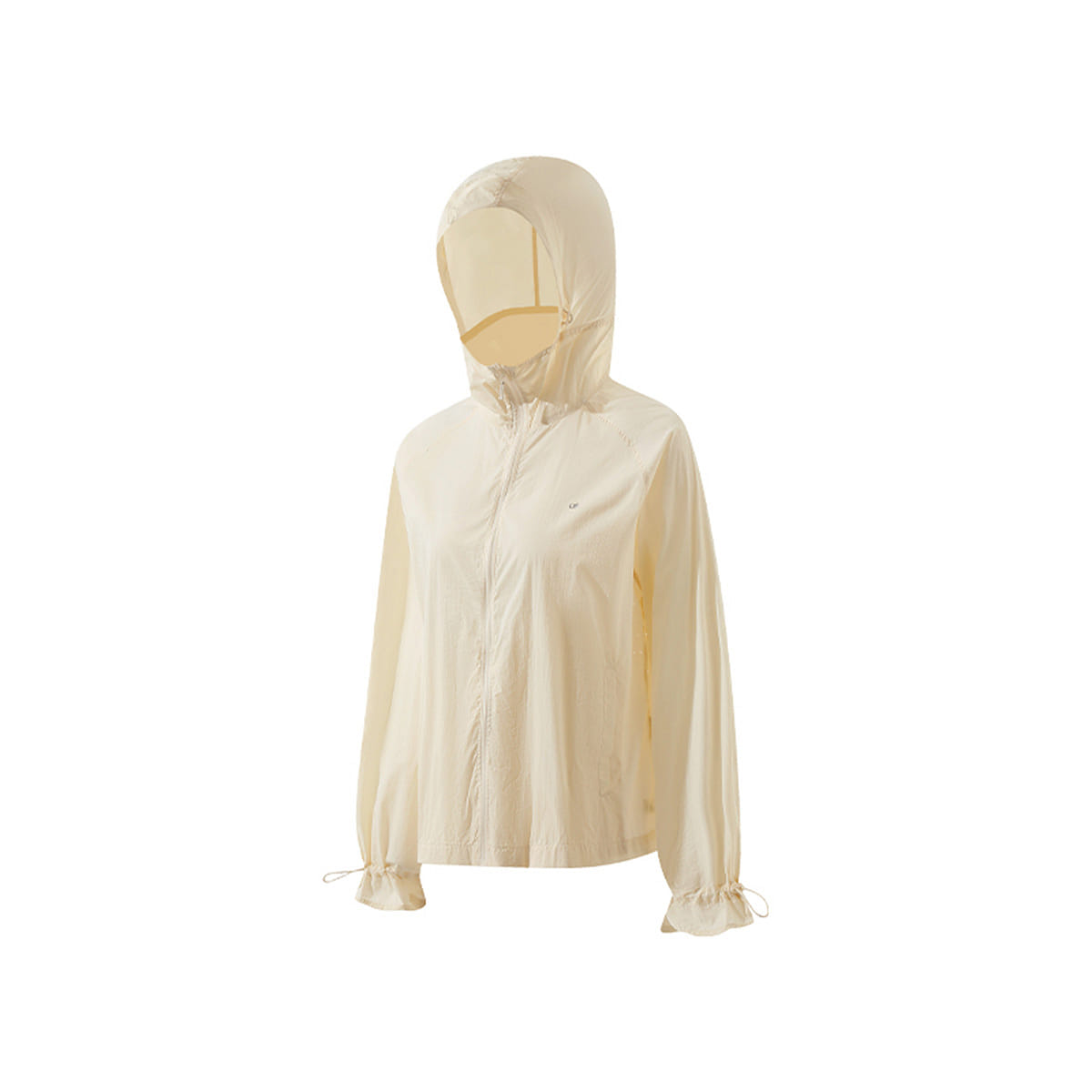 Ubras Portable Anti-UV Jacket Hooded Sun Protection Coat - Furui White-XL 50 กรัม