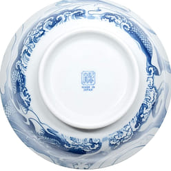 Mino Ware Japanese Wide Mouth Ceramic Bowl, Udon Ramen Noodle Soup Bowl, Dragon 28 oz