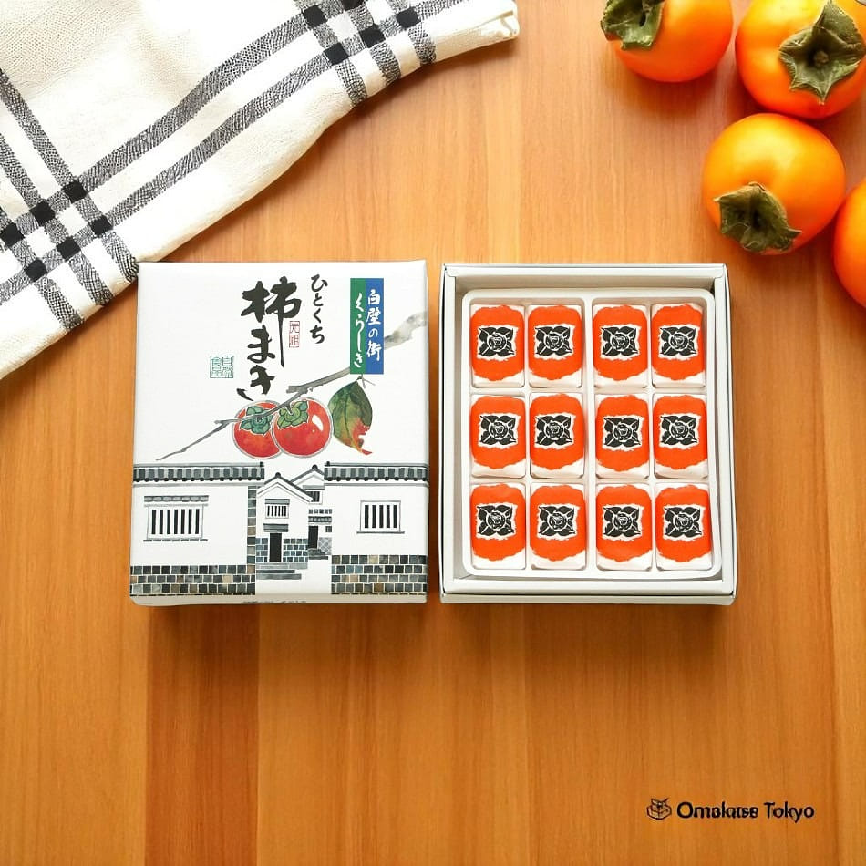 Kaki Maki Dried Persimmons Hoshi Gaki 12 pieces 200 กรัม