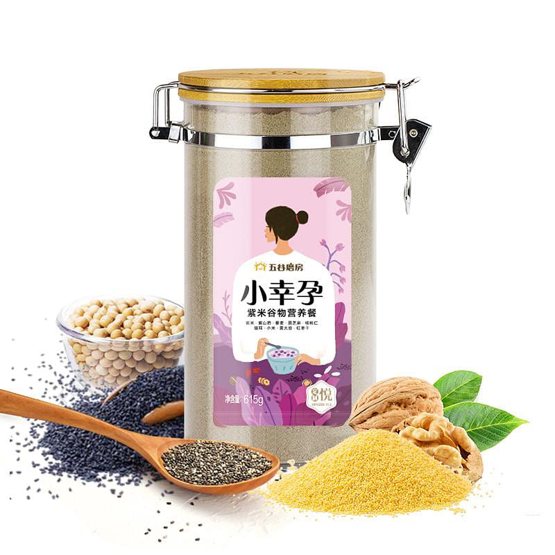 WUGUMOFANG Purple Rice Cereal Powder 615 그램