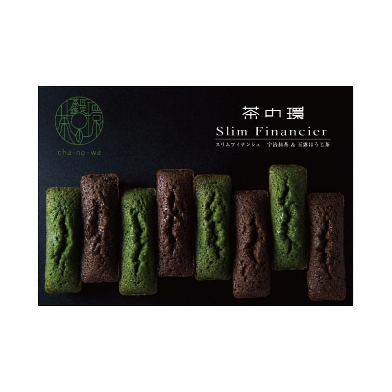 Cha no Wa Premium Matcha Slim Financier 8 pcs 1 box