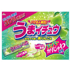 Umaichu <green apple flavor> 12 tablets 1 box
