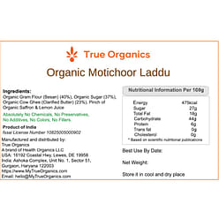 Organic Motichoor Laddu 450 g