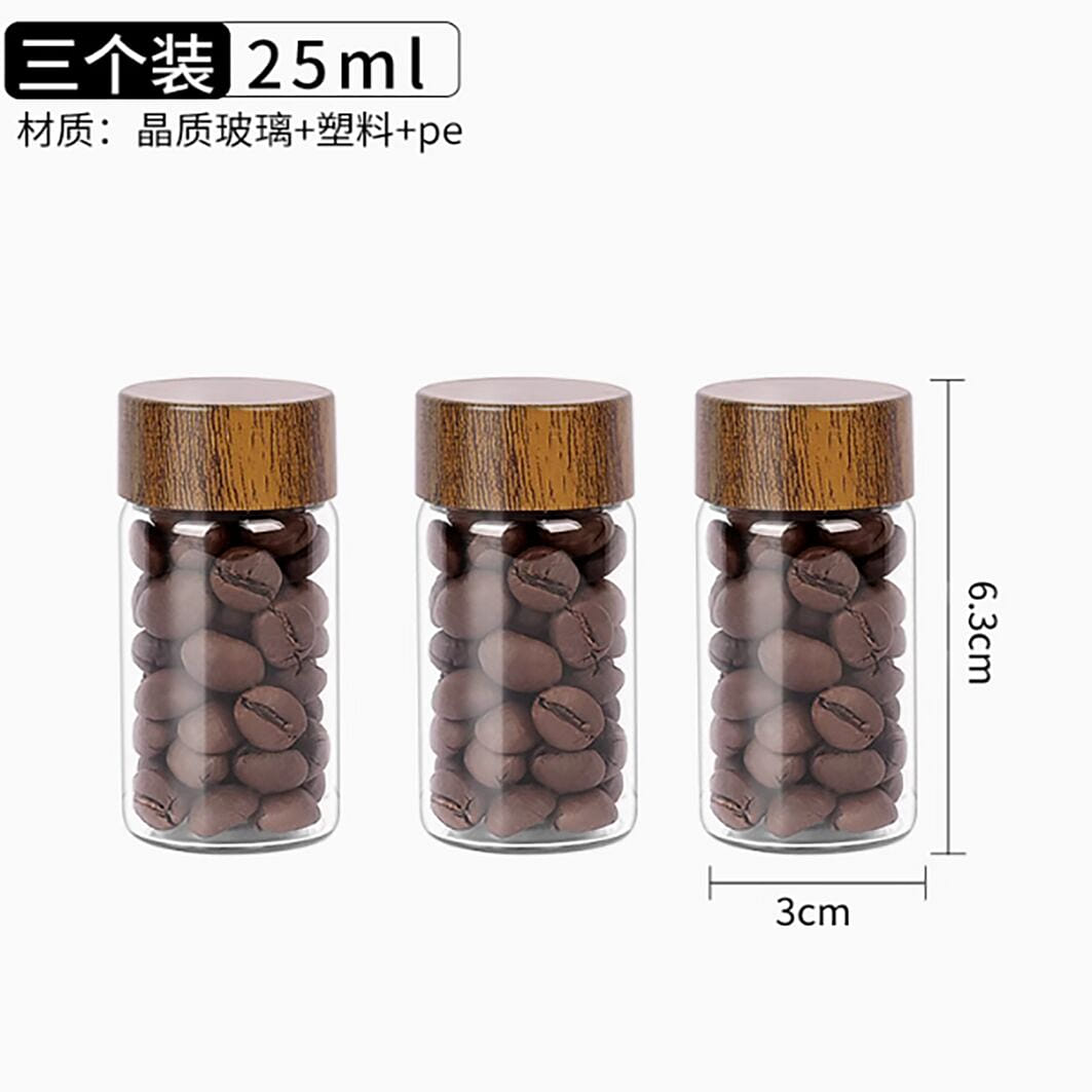 German mini tea jar glass sealed tank storage jar 3 개