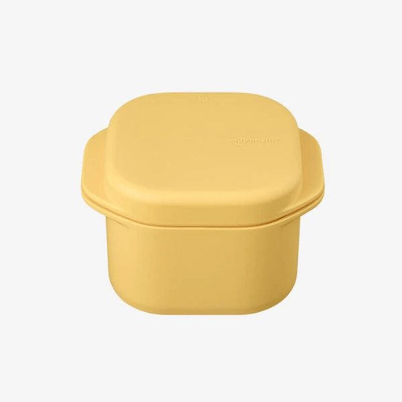 실리만 아이스웨이 실리콘 냉동 밥용기 350ml (2개입) - 허니옐로우 1 팩