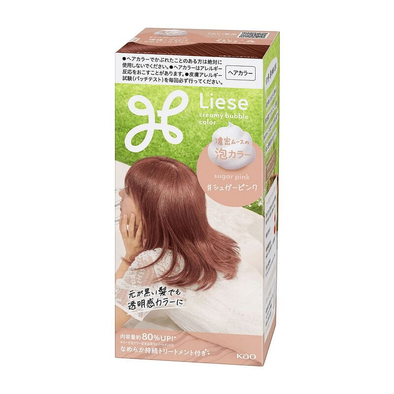 카오 리제 프리티아 버블 염색약 슈가 핑크 115mL 115 밀리리터