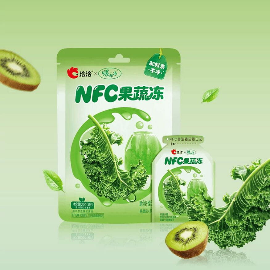 Qiaqia NFC Fruit & Veggie Jelly Kale Flavor 120g 120 g