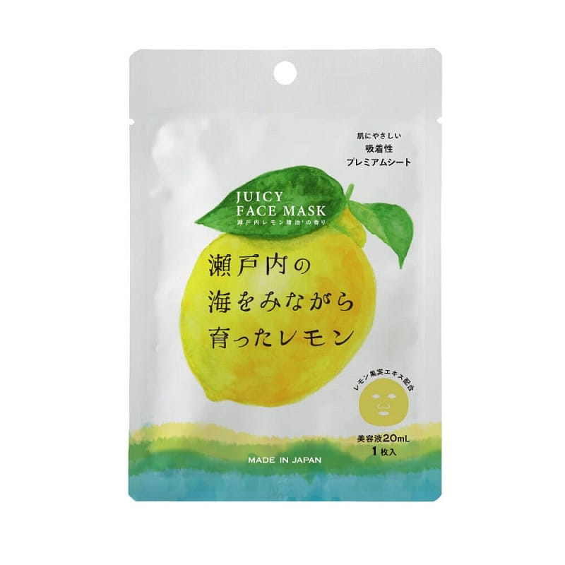 DAJ Setouchi Lemon Juicy Face Mask 1 sheet 1 each