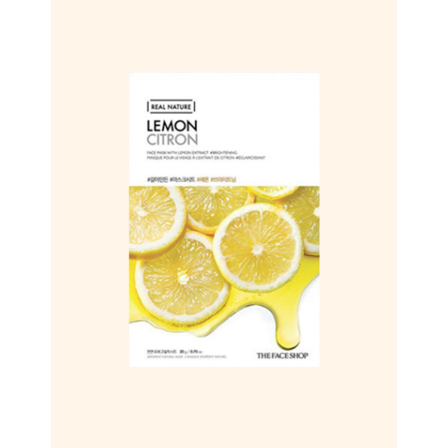 Real Nature Face Mask Sheet Lemon 1 개