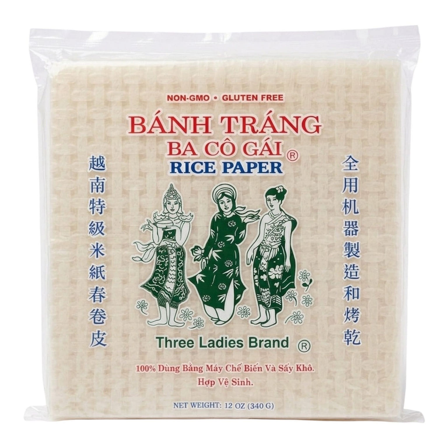 [Three Ladies] Rice Paper (Square 22cm) 340 g
