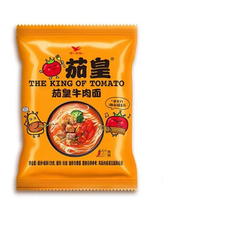 统一方便面茄皇番茄牛肉面126g*1袋速食泡面 126 克