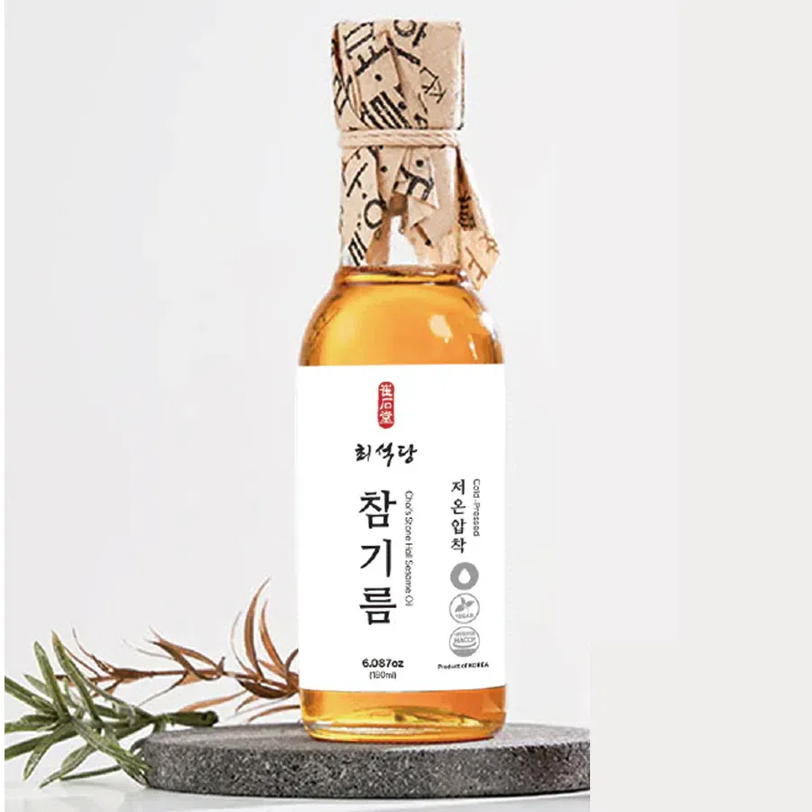 최석당 저온압착 참기름 180 밀리리터