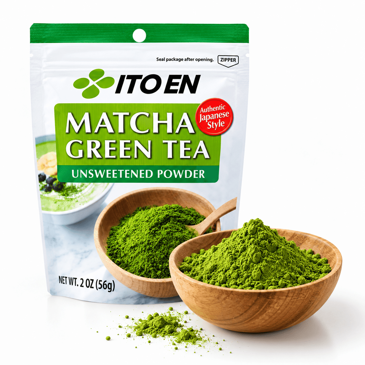 Itoen Matcha Green Tea Unsweetened Powder 2 oz