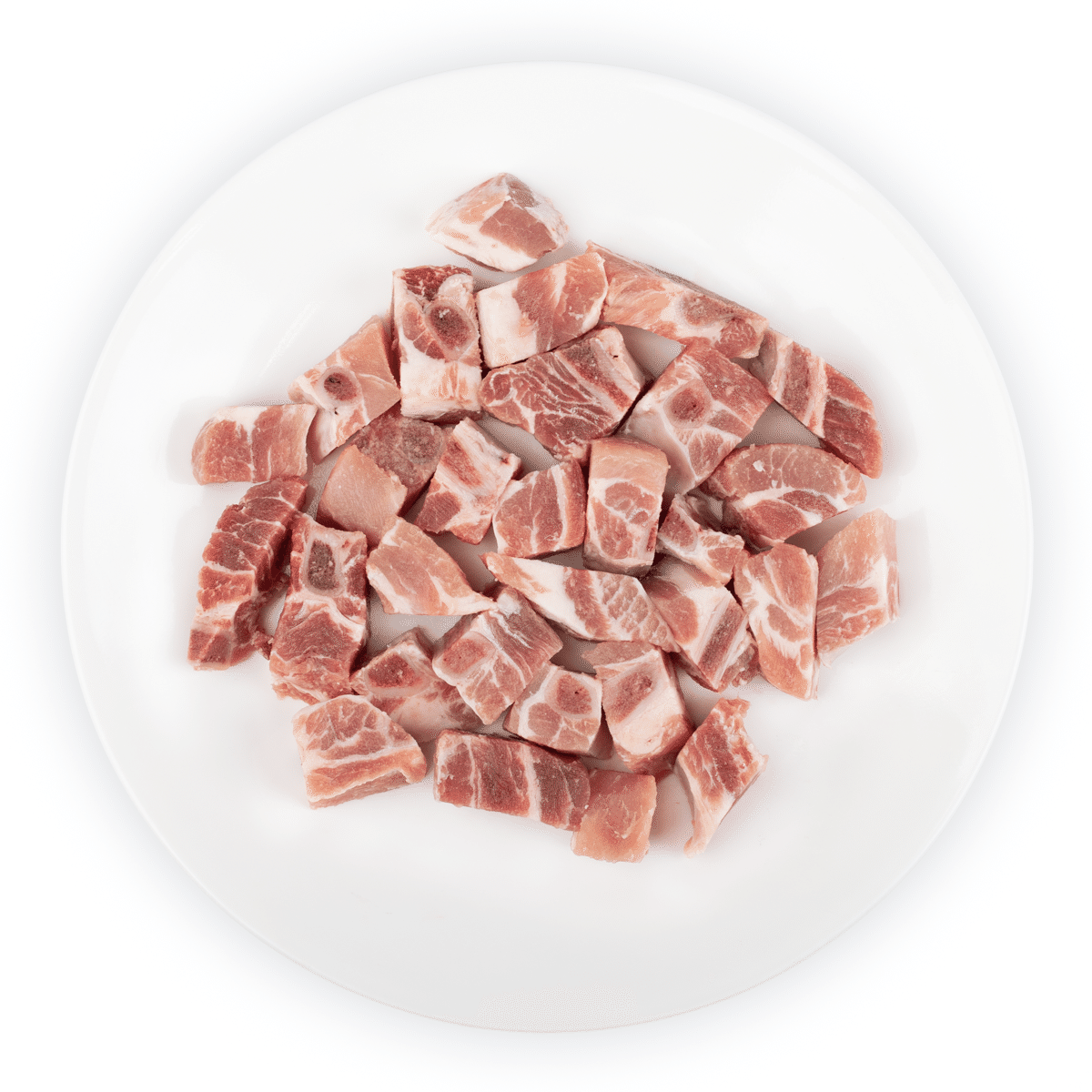 Diced Pork Rib, Frozen 2 lb